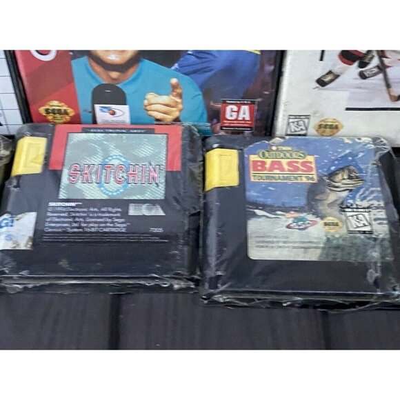 SEALED / CIB Lot Of Sega Genesis Games - Skitchin, College Hoops, NHL 95 & More - Picture 5 of 7